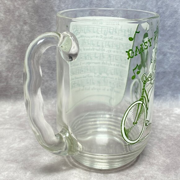 Hazel Atlas Big Top Peanut Butter Glass "Daisy Bell" Song Lyrics Mug - Picture 7 of 11